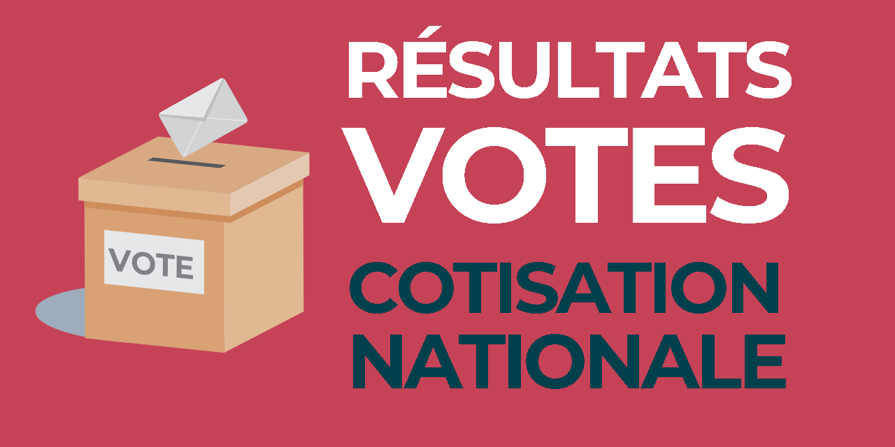 Résultats des votes sur le nouveau système de calcul des cotisations nationales