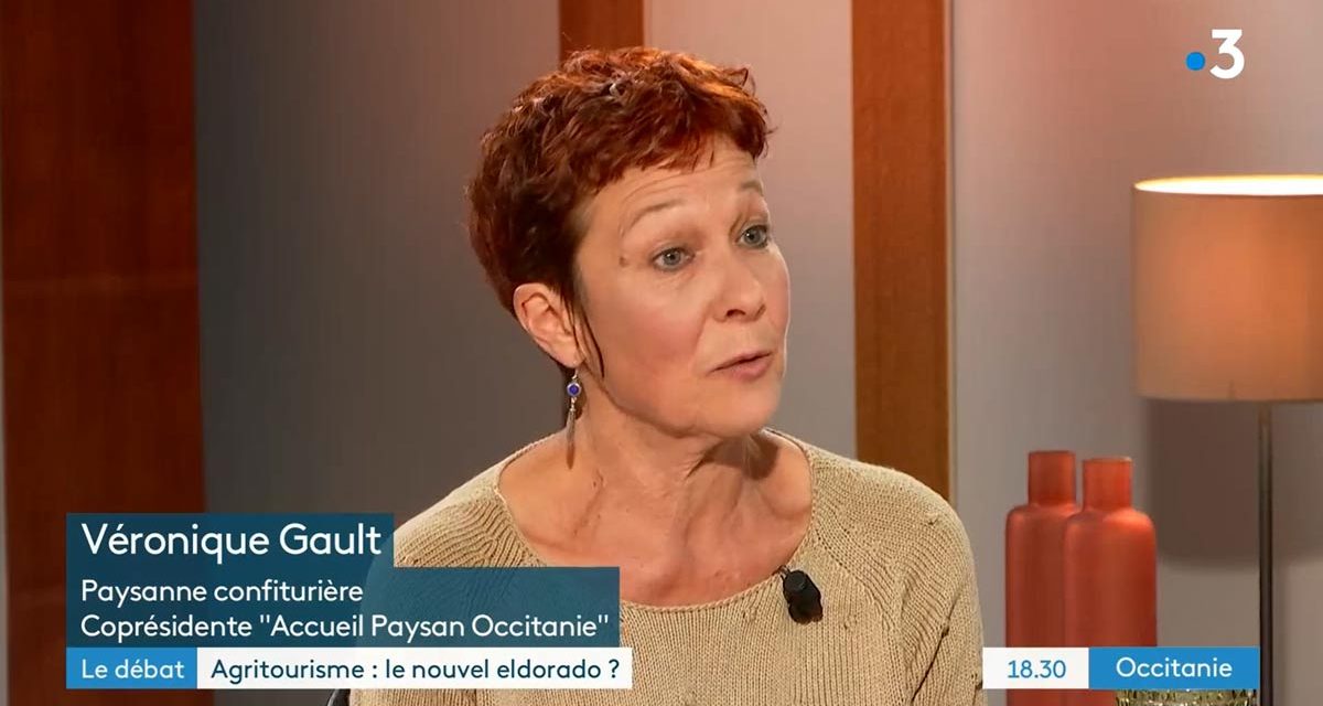 Véronique Gault, Co-présidente AP Occitanie, parle d’agritourisme sur FR3 Occitanie