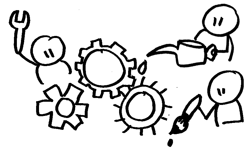 fonctionnement-roles-collectif-ensemble-projet-rouages-gestion-machine