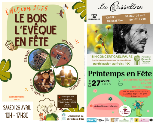 Week-end du 26 et 27 avril : c’est la fête chez nos adhérents !