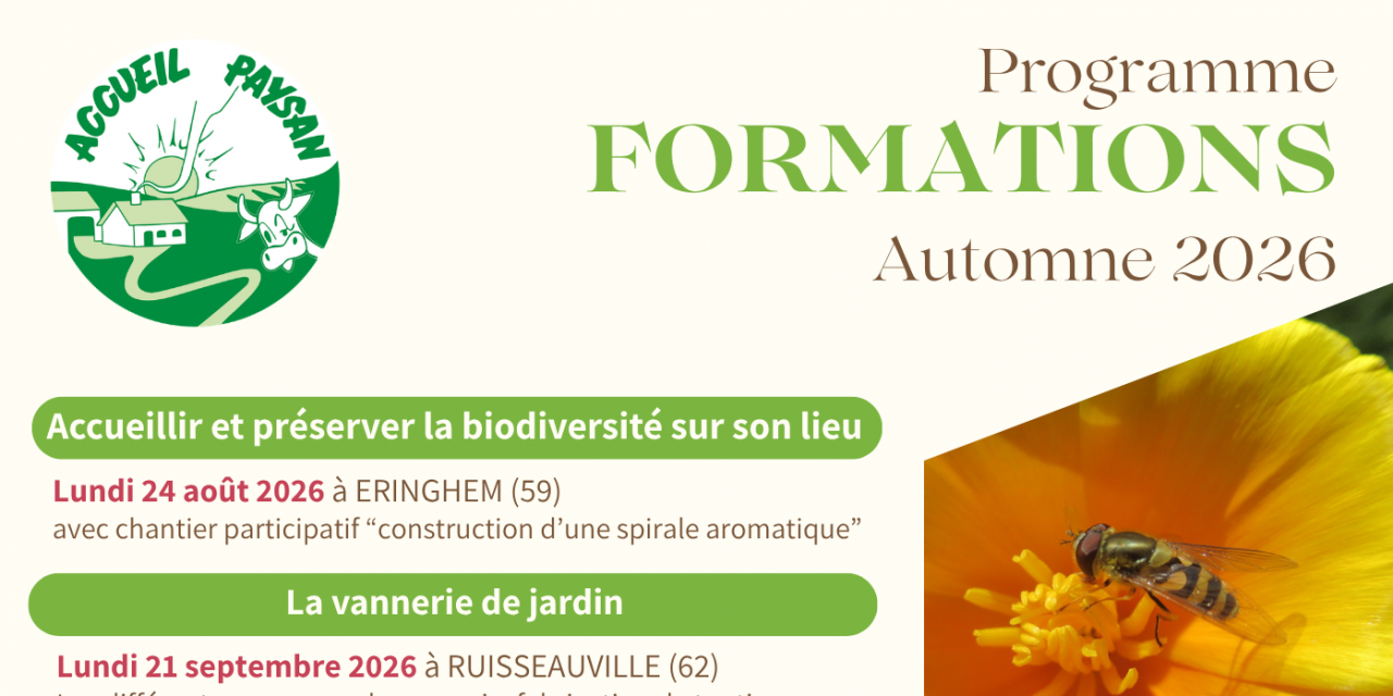 Inscription ouverte pour les formations !