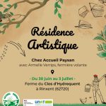 Résidence d&rsquo;artiste au Clos d&rsquo;Hydrequent, demandez le programme !